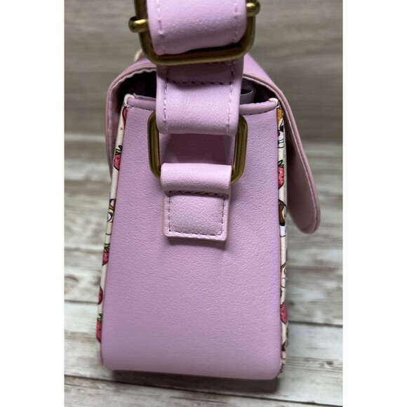 Loungefly Disney Chip 'N' Dale Strawberries Crossbody Bag Purse Chipmunks Pink - Picture 6 of 16